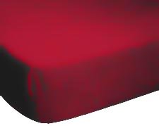 SheetWorld Fitted Cradle Sheet - Solid Red 18x36