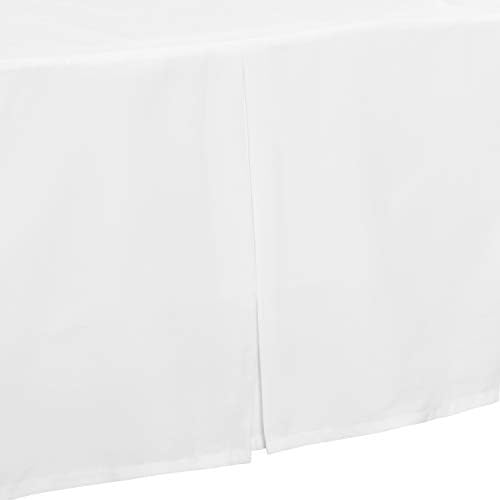 EVERYDAY KIDS White Pleated Crib Skirt 14 Inch Drop