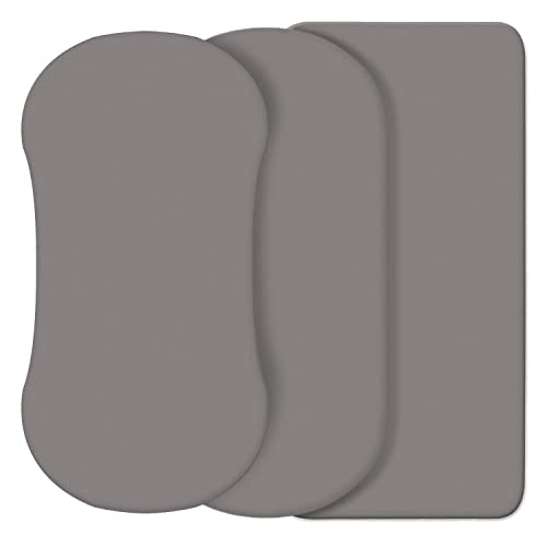 CaSaJa Grey Bassinet Sheet Set 3 Pack 1