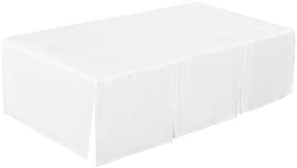 EVERYDAY KIDS White Pleated Crib Skirt 14 Inch Drop