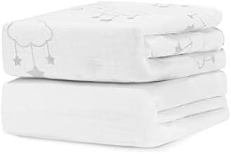 Newton Baby Organic Fitted Crib Sheets 2-Pack - Wishing on a Star Print