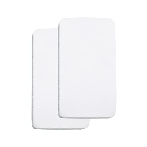 BreathableBaby All-in-One Mattress Pad 36 x 18 White 2-Pack