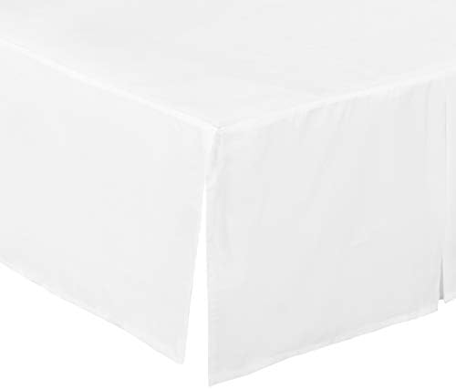 EVERYDAY KIDS White Pleated Crib Skirt 14 Inch Drop
