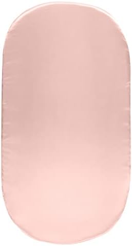 SiinvdaBZX Silky Soft Pink Bassinet Fitted Sheet