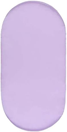 MIRYOKAER Bassinet Sheets Soft Polyester Satin Light Purple Universal Fit