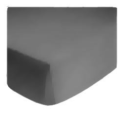 SheetWorld Fitted Cradle Sheet - Dark Grey Jersey Knit 1