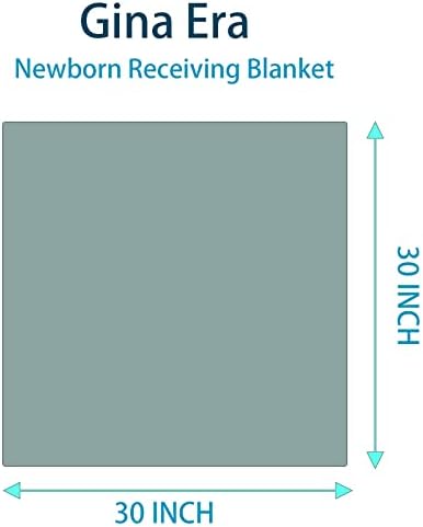 Gina Era Flannel Baby Blankets 4-Pack 30x30 Inch