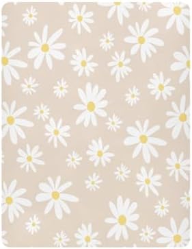 Kigai Daisy Beige Crib Sheet 28x52in