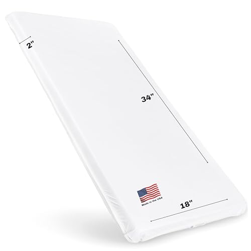 ABABY Baby Bassinet Mattress - 18x34 Waterproof Durable