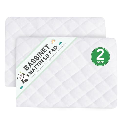 Biloban Waterproof Cradle Bassinet Mattress Protector 2 Pack