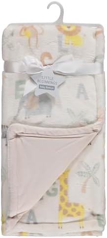 Cudlie 2-Ply Infant Blanket with Dinosaur and Alphabet Prints