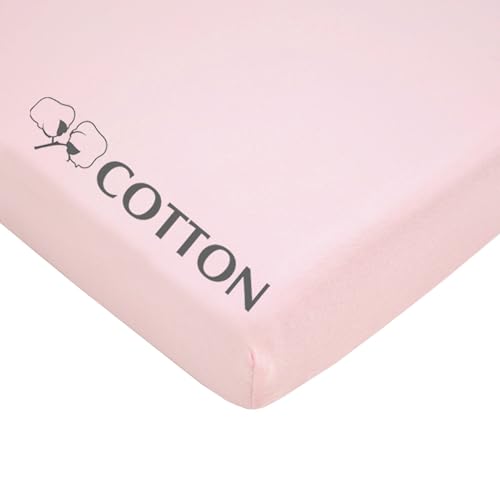 American Baby Company 100 Cotton Mini Crib Sheet 38x24 Baby Pink
