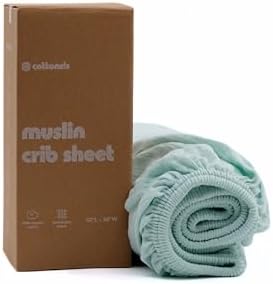 Cottonsis Muslin Crib Sheet - Organic Turkish Cotton Oeko-Tex Certified 52x28