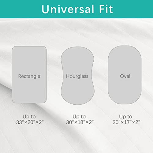 Biloban Muslin Bassinet Sheets 2 Pack Grey Pink 1