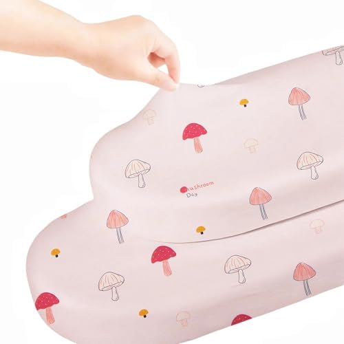SDY Mushroom Bassinet Sheets Set 2 Pack