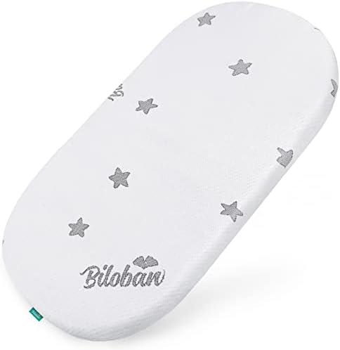 Biloban Bassinet Mattress Pad 13x30x08 Waterproof Breathable
