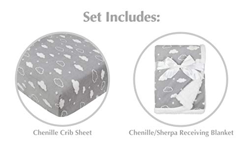 American Baby Company Heavenly 2-Piece Crib Sheet Blanket Set