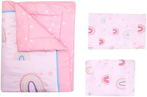 Rainbows Crib Bedding Set for Boys Girls - 4 Piece