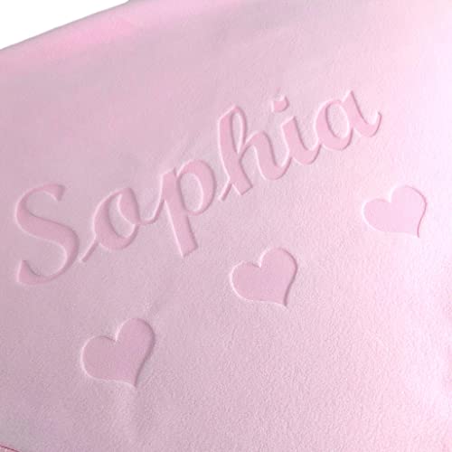 Custom Catch Personalized Baby Blanket - Pink Name Gift
