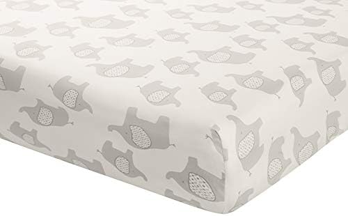La Premura 3-Piece Crib Bedding Set Gray Elephant Puppy Design