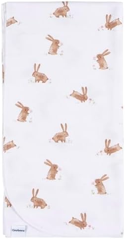 Gerber Unisex 100 Cotton Flannel Receiving Blankets Pack of 4