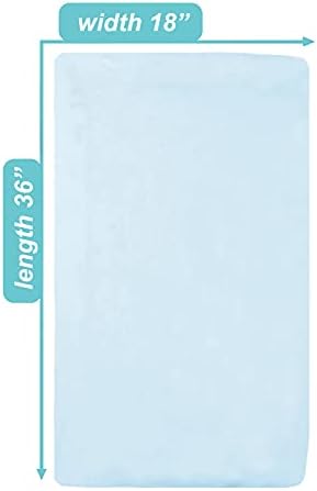TL Care Supreme Natural Cotton Cradle Sheet Blue 18 x 36