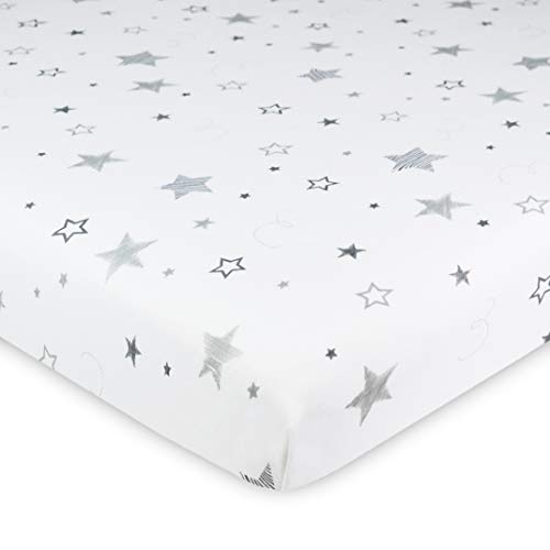 American Baby Company Bassinet Sheet - Super Stars Design