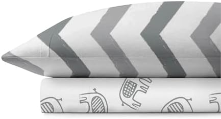 BAMI 2-Piece Cotton Crib Sheet Set Breathable Soft