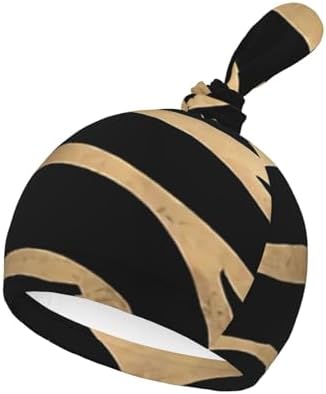 Soft Stretchy Gold Zebra Print Swaddle Blanket Set