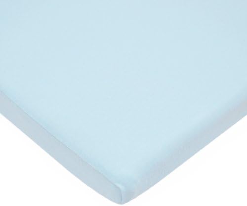 TL Care Supreme Natural Cotton Cradle Sheet Blue 18 x 36