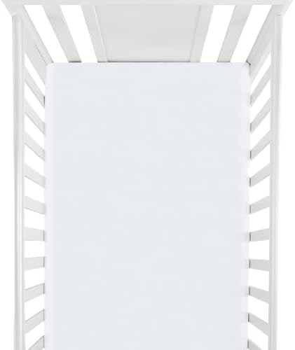 Organictune Microfiber Crib Sheets 28x52x8 White