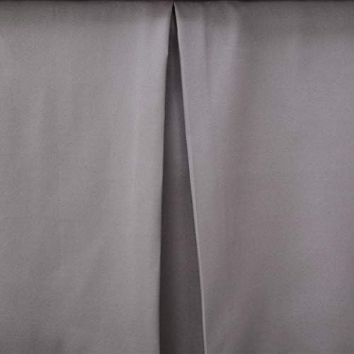 Belsden 2 Pack Crib Skirts with Split Corners Grey Black