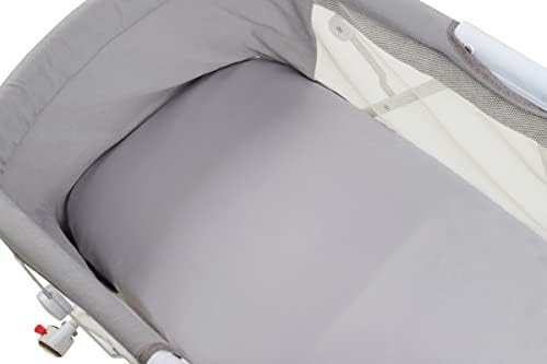 Satin Bassinet Sheet Set 2 Pack Ultra Soft Lt Grey Pink