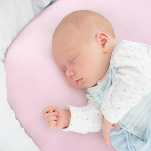 Breling 4 Pack Satin Bassinet Sheet Set for Baby