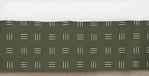 Sweet Jojo Designs Crib Bed Skirt Boho Mudcloth Pattern
