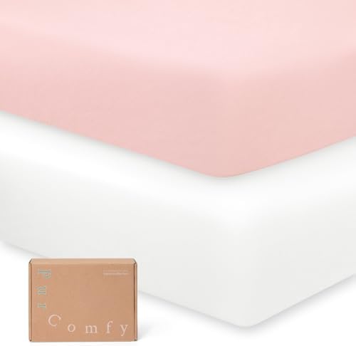 PurComfy 5 Deep Pocket Crib Sheets 2-Pack 1