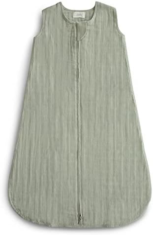 Mushie Organic Cotton Wearable Blanket for Babies Sage