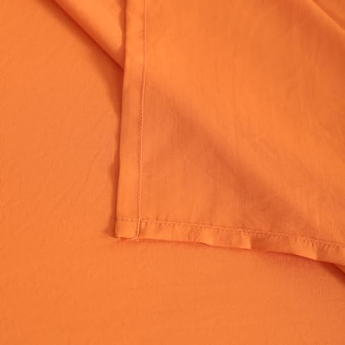FLXXIE Toddler Bedding Set - 4 Piece Microfiber Set in Orange