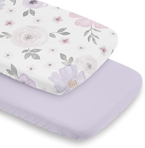 Sweet Jojo Designs Boho Floral Bassinet Sheet Set 2 Pack