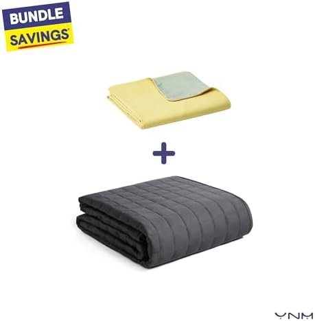 YnM Reversible Duvet Cover for Weighted Blankets 60x80