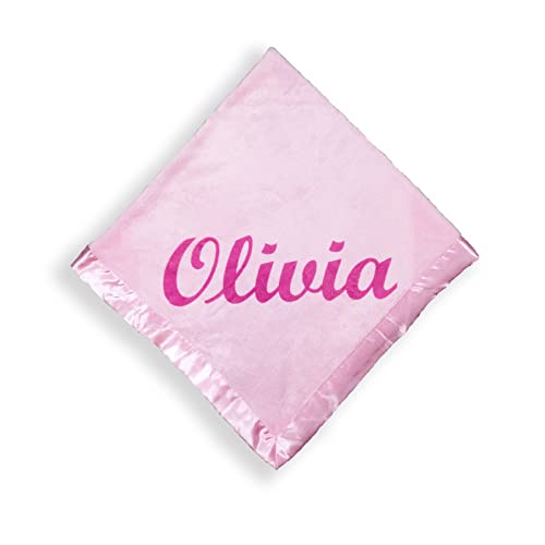 Custom Catch Personalized Baby Blanket - Pink Name Gift