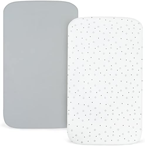 Magik Kover Playpen Sheets 2 Pack - Grey White Star Fitted