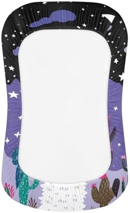 ZDCUSTOM Alpaca Printed Bassinet Sheets for Baby Girls