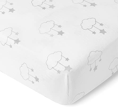 Newton Baby Organic Fitted Crib Sheets 2-Pack - Wishing on a Star Print