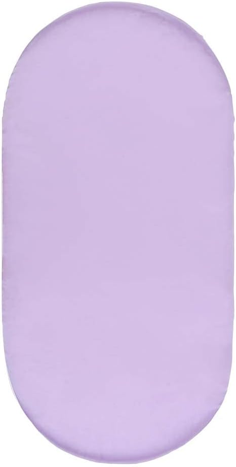 MIRYOKAER Bassinet Sheets Soft Polyester Satin Light Purple Universal Fit