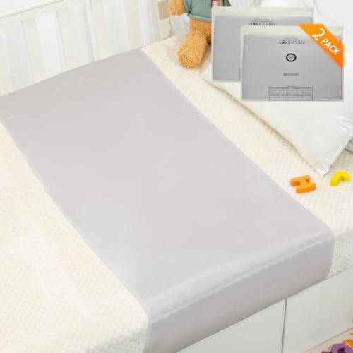 PROMEED 2 Pack Bassinet Silk Sleeves - Light Grey
