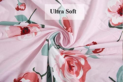 Tontukatu Bassinet Sheet Set 4 Pack Floral Pink