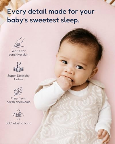 TotAha Bassinet Sheets 33x20 - Buttery Soft Stretchy 2 Pack