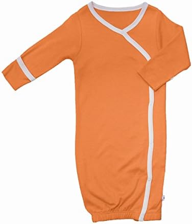 Babysoy Organic Newborn Kimono Wrap Sleeper Gown