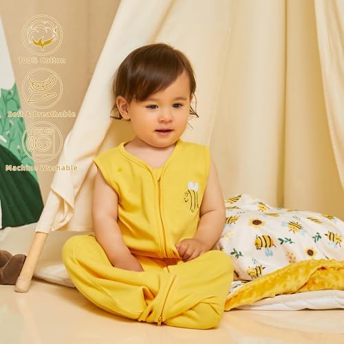 DaysU Cotton Baby Sleep Sack with Two-Way Zipper